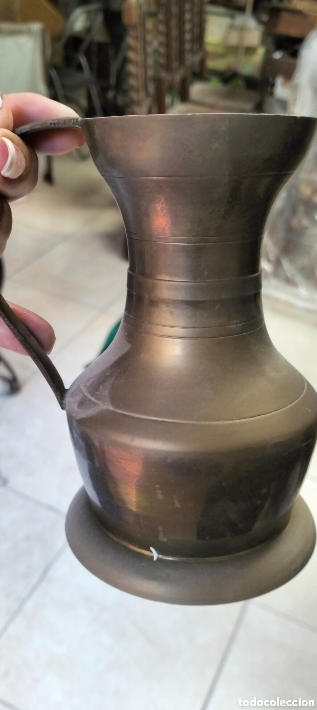 Antig&uuml;edades: Jarra de bronce - Foto 3