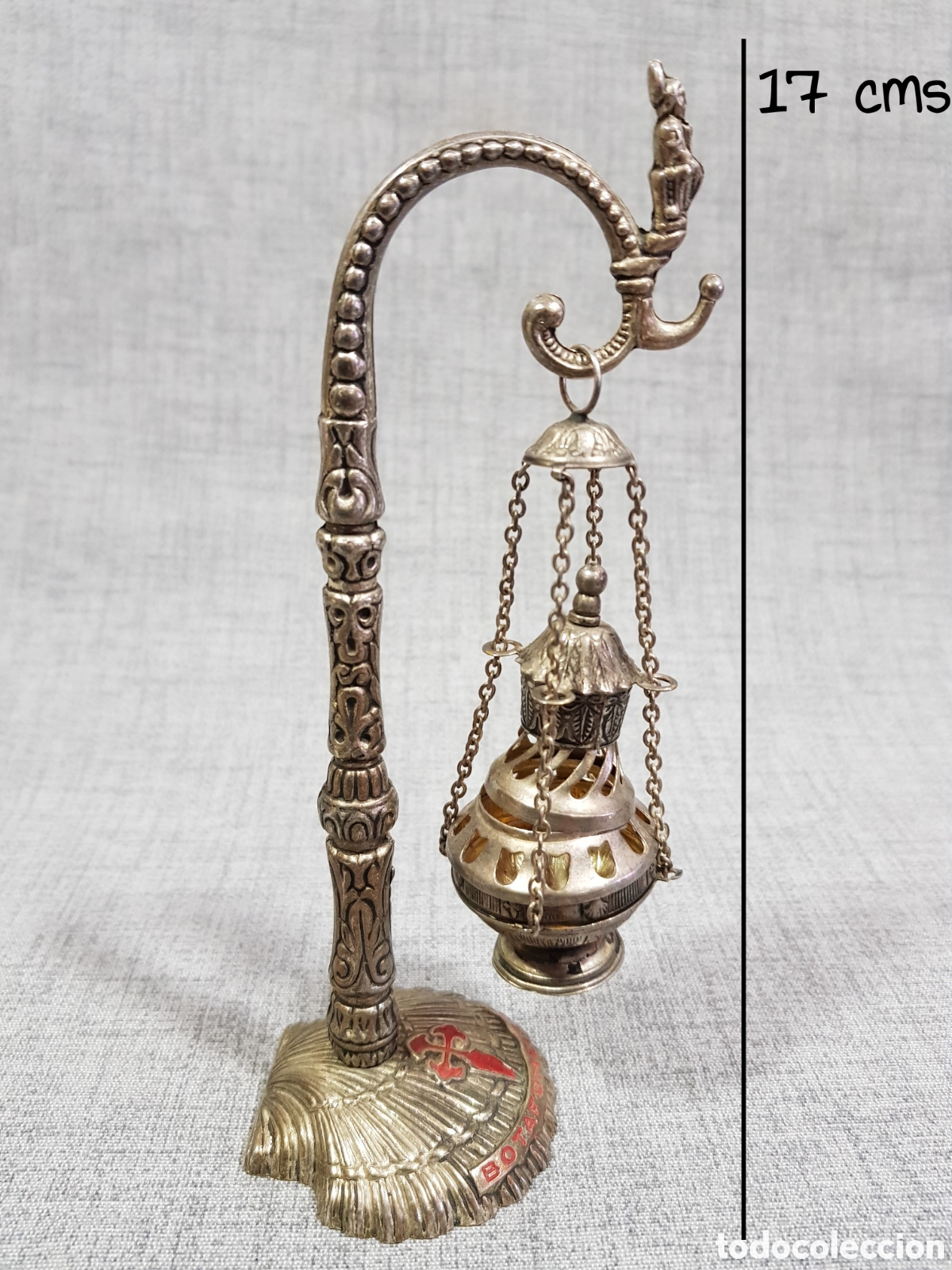 Antig&uuml;edades: BOTAFUMEIRO. ALTURA TOTAL 17 CMS - Foto 2