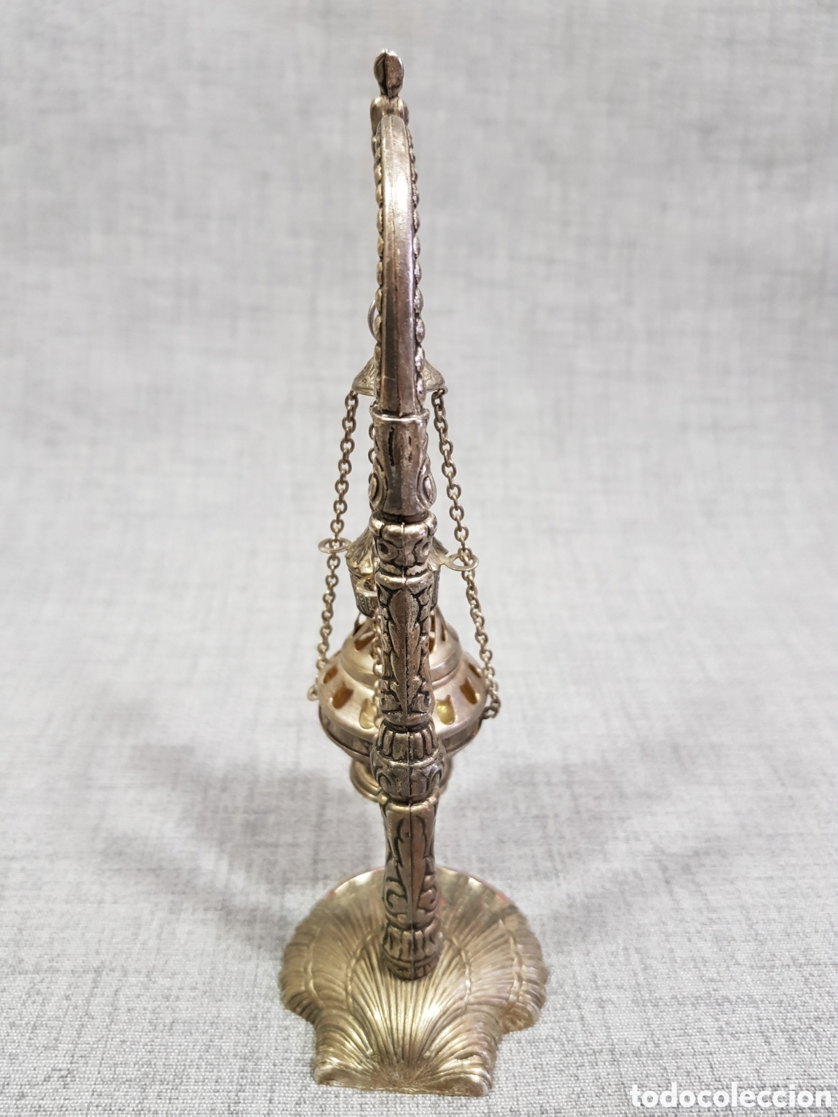 Antig&uuml;edades: BOTAFUMEIRO. ALTURA TOTAL 17 CMS - Foto 9