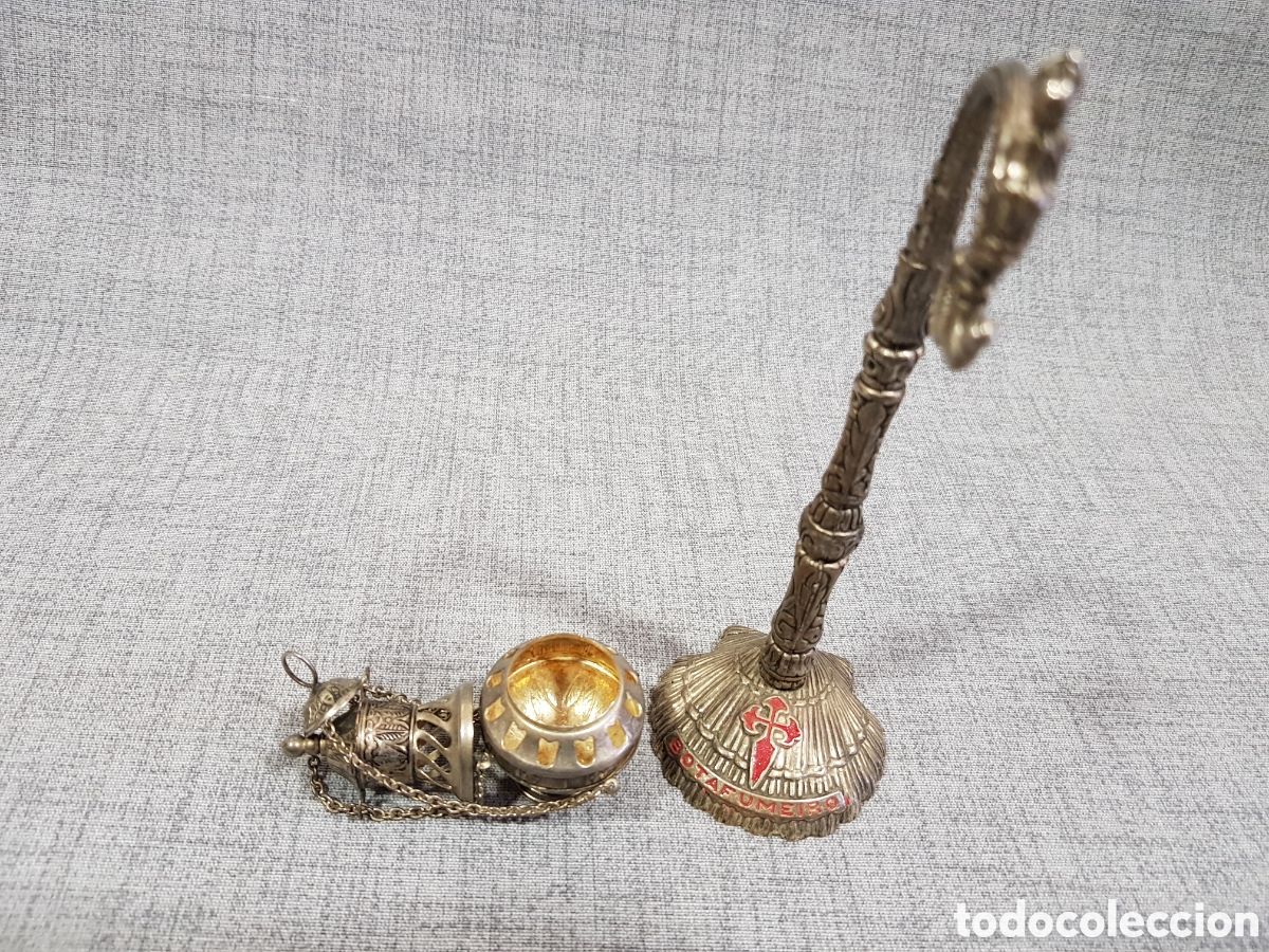Antig&uuml;edades: BOTAFUMEIRO. ALTURA TOTAL 17 CMS - Foto 10