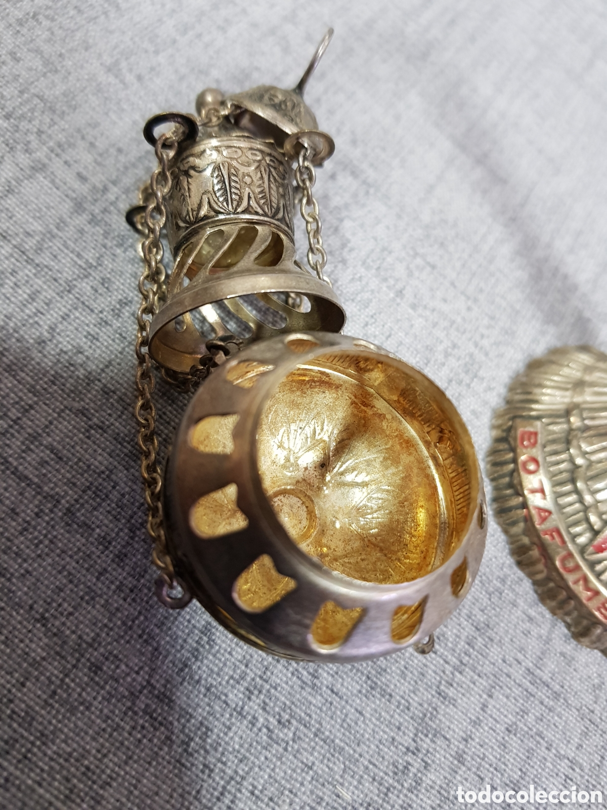 Antig&uuml;edades: BOTAFUMEIRO. ALTURA TOTAL 17 CMS - Foto 11
