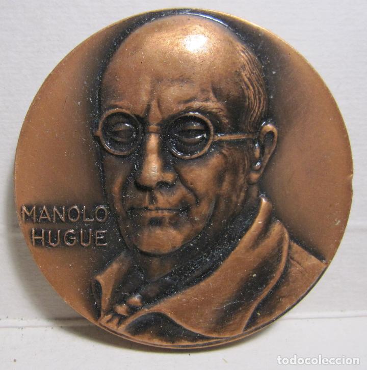 Oggetti Antichi: MEDALLA MANOLO HUGU&Eacute;. CENTENARI DEL SEU NAIXEMENT. BARCELONA 1973