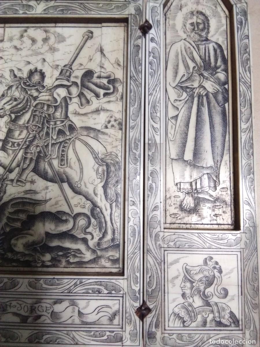 Antig&uuml;edades: Triptico San Jorge matando al drag&oacute;n - Foto 3