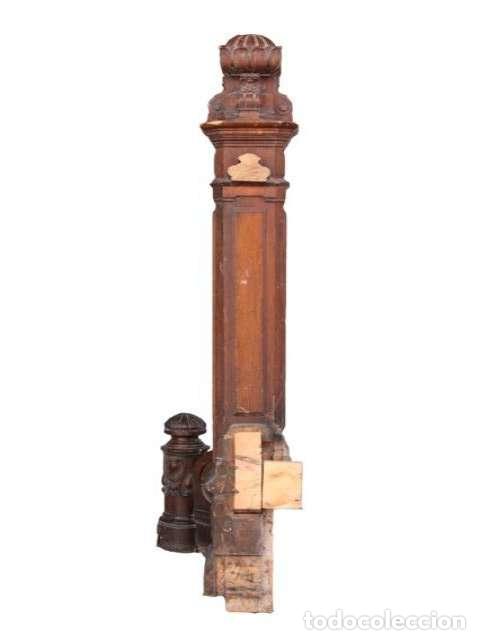 Antig&uuml;edades: Escalier en ch&ecirc;ne double rampe balustre 1900 - Foto 3