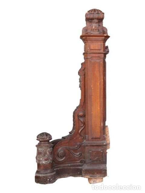 Antig&uuml;edades: Escalier en ch&ecirc;ne double rampe balustre 1900 - Foto 1