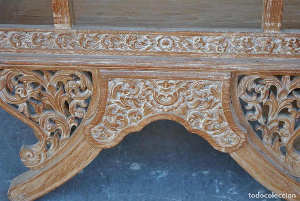 Antig&uuml;edades: Fauteuil de dignitaire chinois en ch&ecirc;ne patin&eacute; - Foto 3