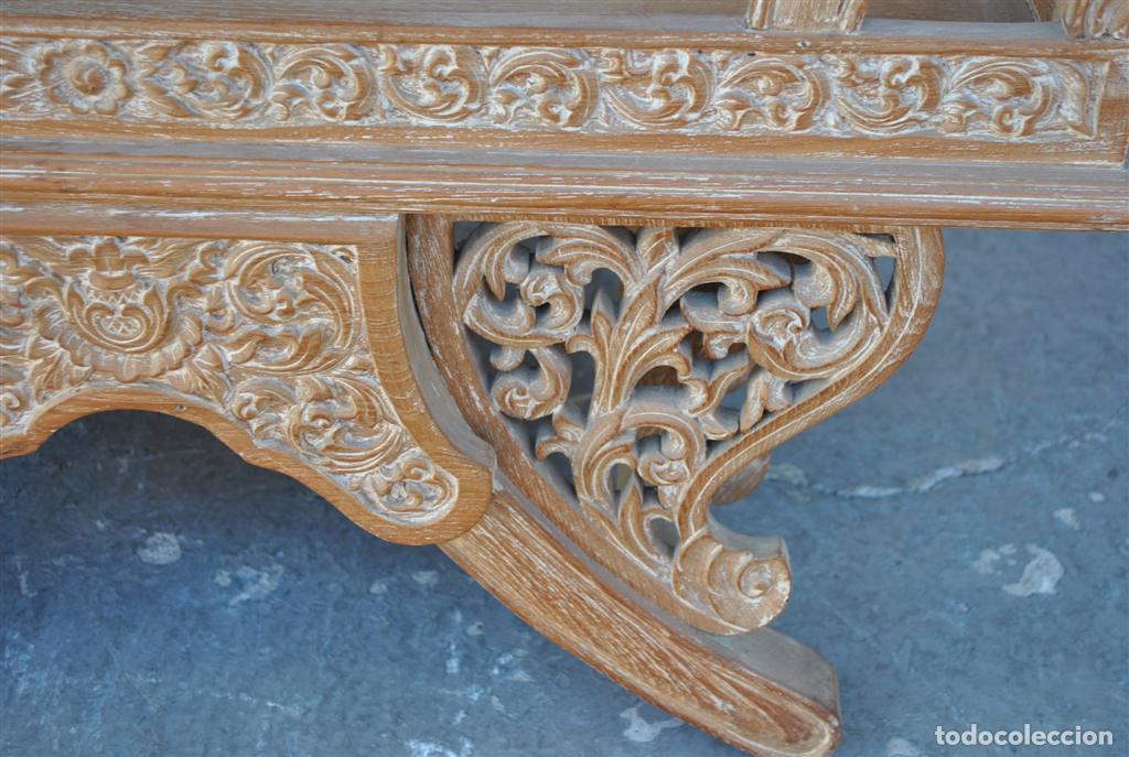 Antig&uuml;edades: Fauteuil de dignitaire chinois en ch&ecirc;ne patin&eacute; - Foto 4