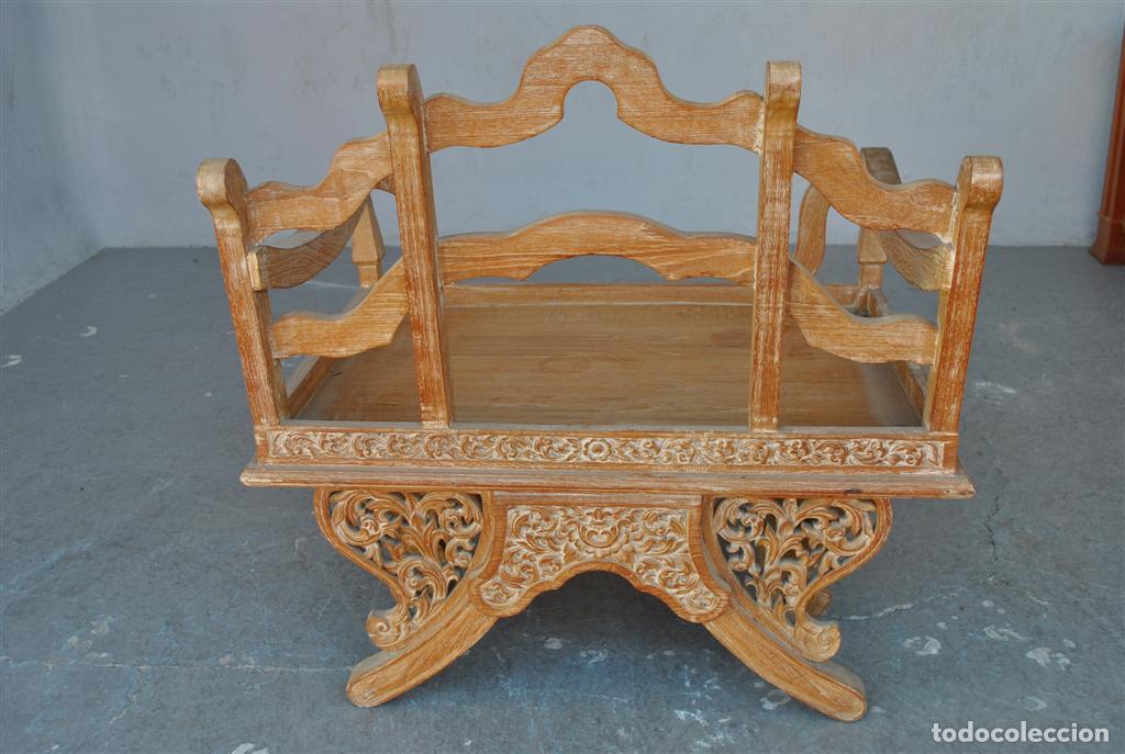 Antig&uuml;edades: Fauteuil de dignitaire chinois en ch&ecirc;ne patin&eacute; - Foto 6