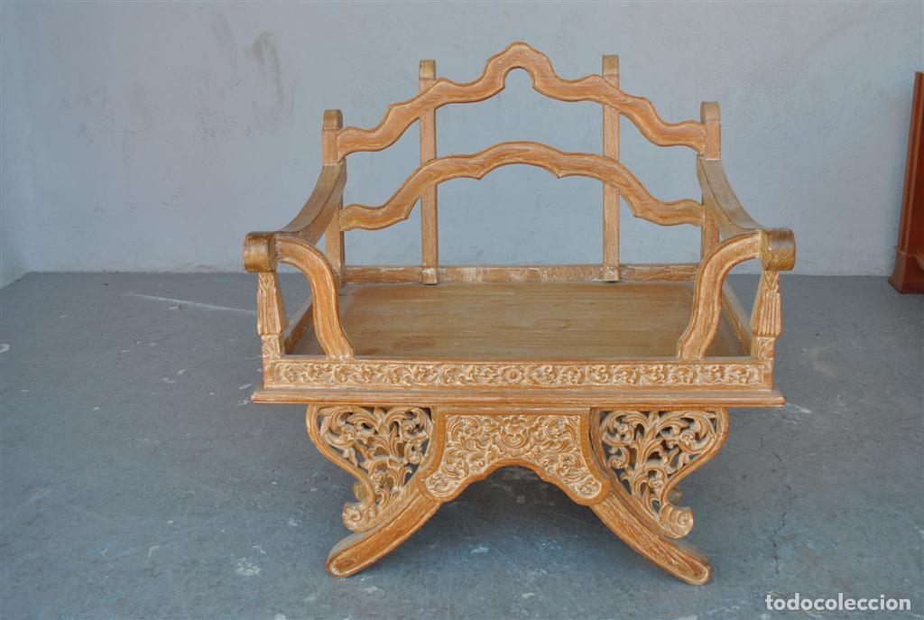 Antig&uuml;edades: Fauteuil de dignitaire chinois en ch&ecirc;ne patin&eacute; - Foto 10