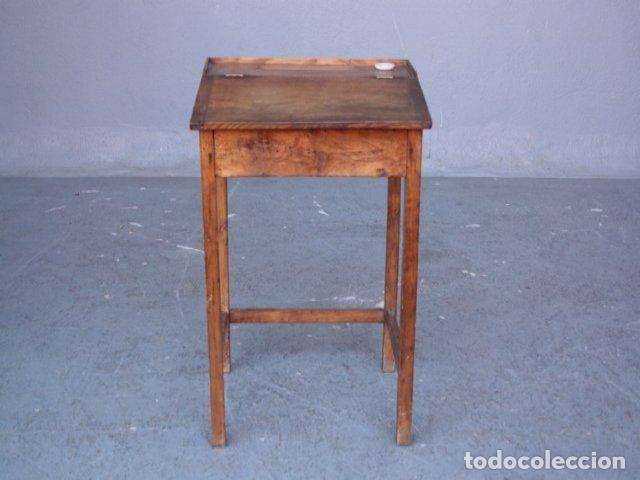 Antig&uuml;edades: Bureau d&eacute;colier en ch&ecirc;ne &eacute;poque 1900 - Foto 3