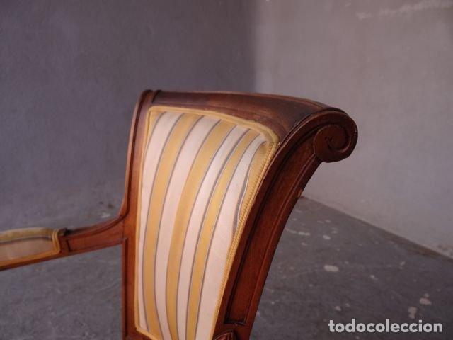 Antig&uuml;edades: Fauteuils style Directoire en h&ecirc;tre (paire) - Foto 7