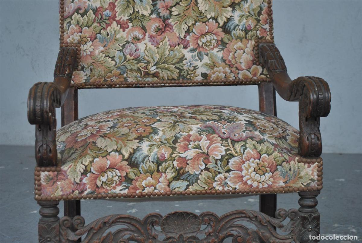 Antig&uuml;edades: Fauteuils en noyer de style Renaissance (paire) - Foto 2