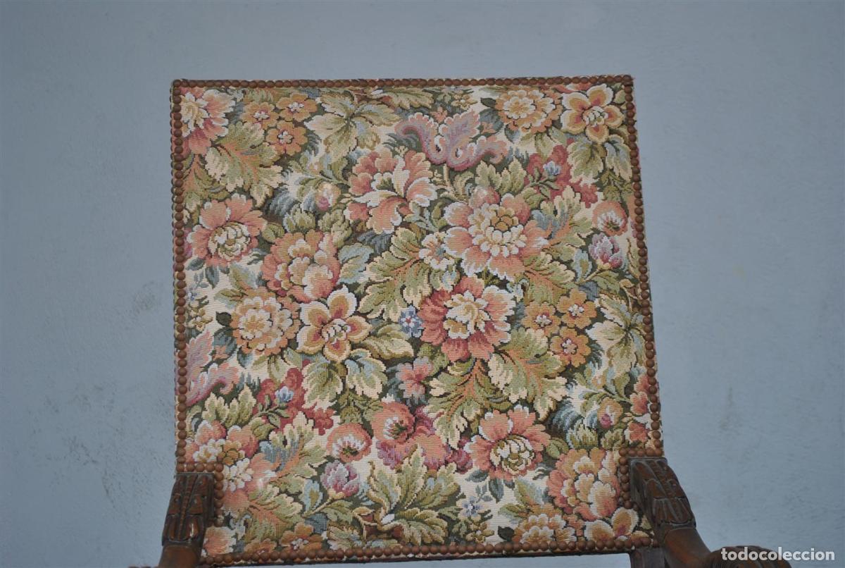 Antig&uuml;edades: Fauteuils en noyer de style Renaissance (paire) - Foto 3