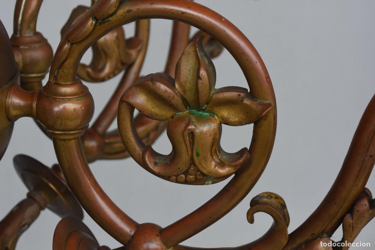 Antig&uuml;edades: Lustre Hollandais en bronze 6 feux - Foto 7