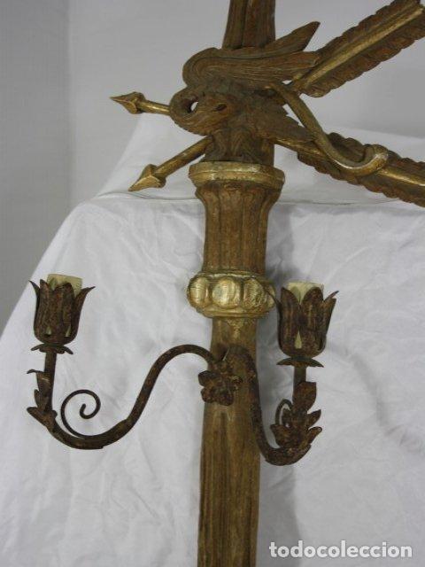 Antig&uuml;edades: Applique bois dor&eacute; style Louis XVI - Foto 9