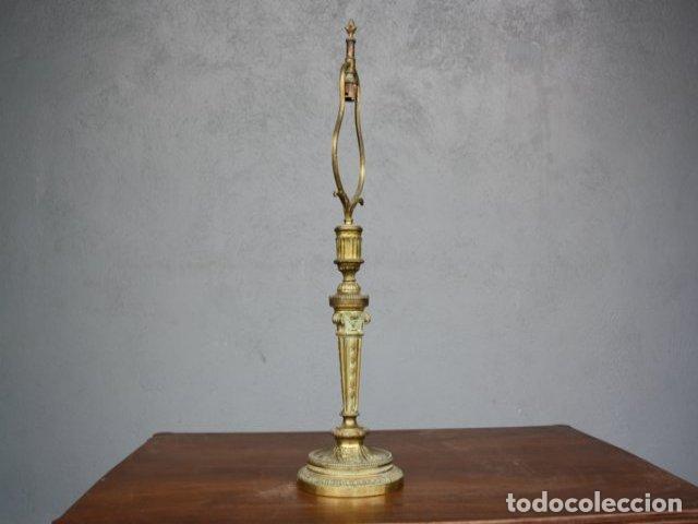 Antig&uuml;edades: Lampe de chevet en bronze vers 1880 - Foto 2