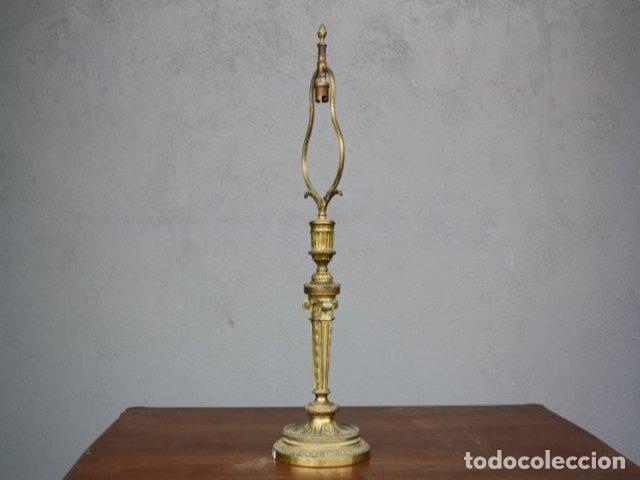 Antig&uuml;edades: Lampe de chevet en bronze vers 1880 - Foto 3
