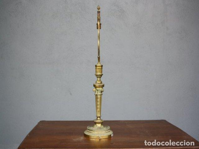 Antig&uuml;edades: Lampe de chevet en bronze vers 1880 - Foto 5