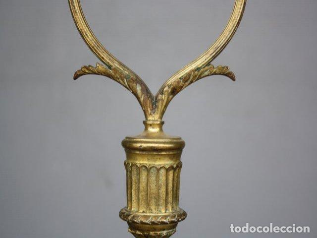 Antig&uuml;edades: Lampe de chevet en bronze vers 1880 - Foto 7