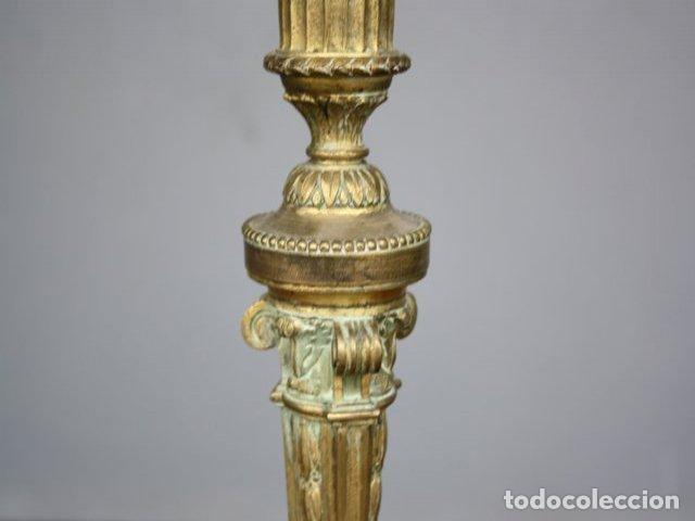 Antig&uuml;edades: Lampe de chevet en bronze vers 1880 - Foto 8