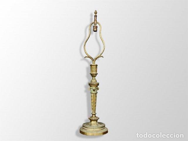 Antig&uuml;edades: Lampe de chevet en bronze vers 1880 - Foto 1
