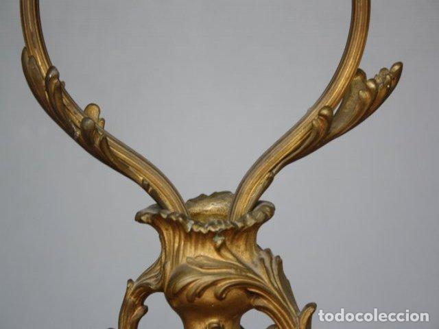 Antig&uuml;edades: Lampe de chevet bronze vers 1880 - Foto 6