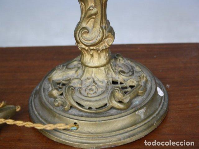 Antig&uuml;edades: Lampe de chevet bronze vers 1880 - Foto 8