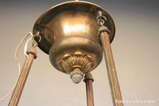 Antig&uuml;edades: Lustre suspension en bronze aux anges - Foto 4