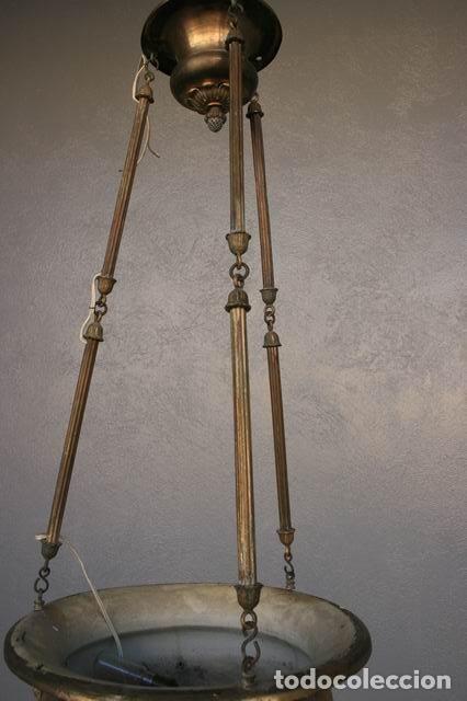 Antig&uuml;edades: Lustre suspension en bronze aux anges - Foto 8