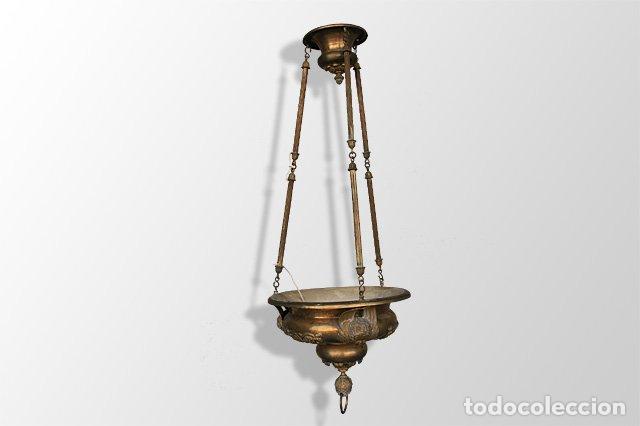 Antig&uuml;edades: Lustre suspension en bronze aux anges - Foto 1