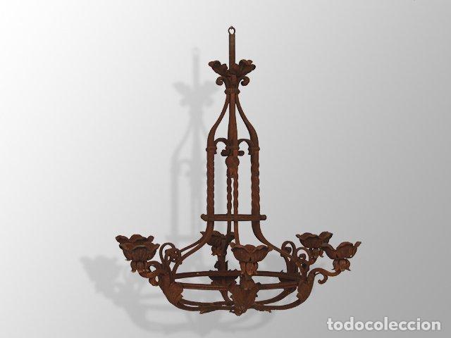 Antig&uuml;edades: Lustre en fer forg&eacute; 1 - Foto 1