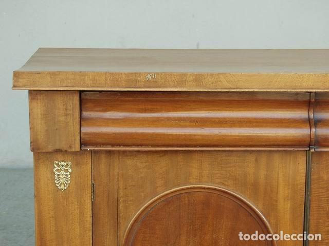 Antig&uuml;edades: Buffet anglais en acajou blond 1900 - Foto 10