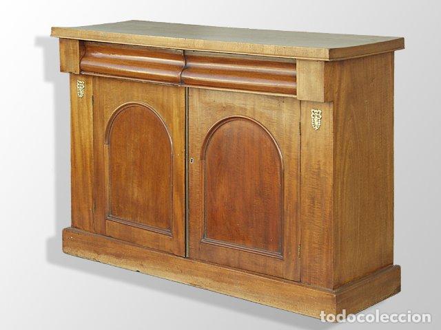 Antig&uuml;edades: Buffet anglais en acajou blond 1900 - Foto 1