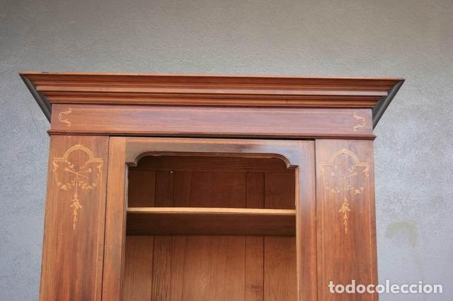 Antig&uuml;edades: Armoire marquet&eacute;e 1900 style Anglais - Foto 2