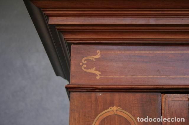 Antig&uuml;edades: Armoire marquet&eacute;e 1900 style Anglais - Foto 3
