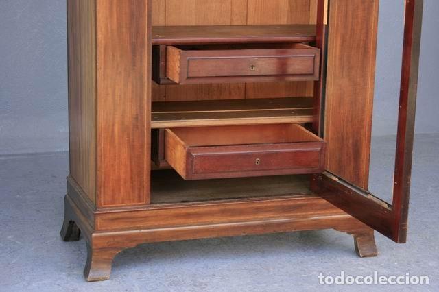 Antig&uuml;edades: Armoire marquet&eacute;e 1900 style Anglais - Foto 8