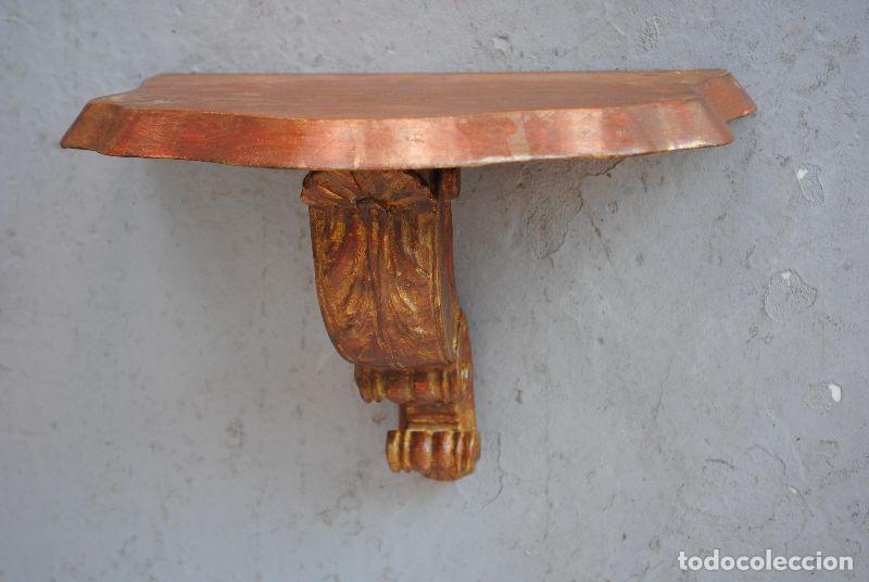 Antig&uuml;edades: Console applique dor&eacute;e style baroque - Foto 2