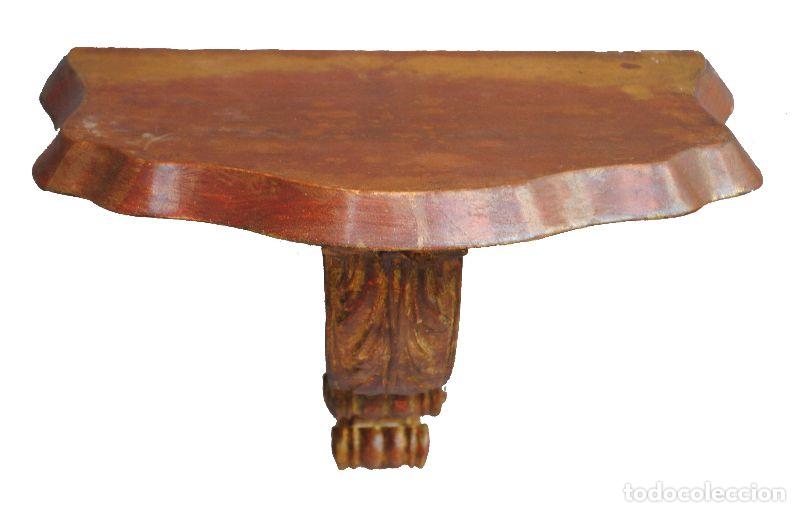 Antig&uuml;edades: Console applique dor&eacute;e style baroque - Foto 4