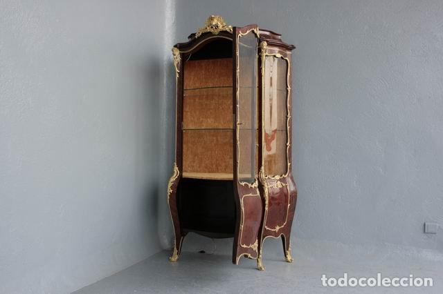 Antig&uuml;edades: Vitrine Napol&eacute;on III marquet&eacute;e bomb&eacute;e - Foto 6