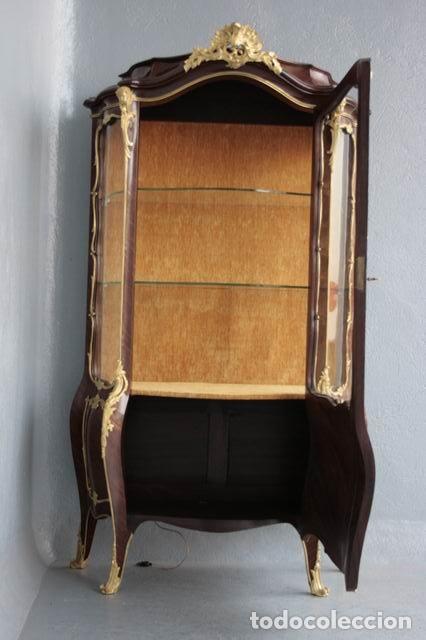Antig&uuml;edades: Vitrine Napol&eacute;on III marquet&eacute;e bomb&eacute;e - Foto 7