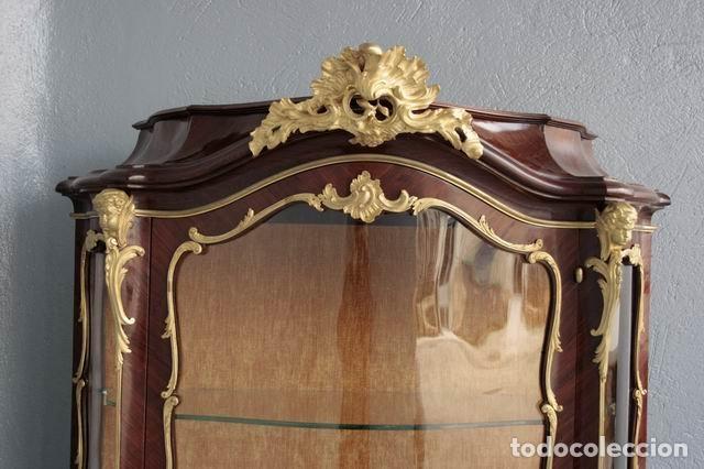 Antig&uuml;edades: Vitrine Napol&eacute;on III marquet&eacute;e bomb&eacute;e - Foto 9