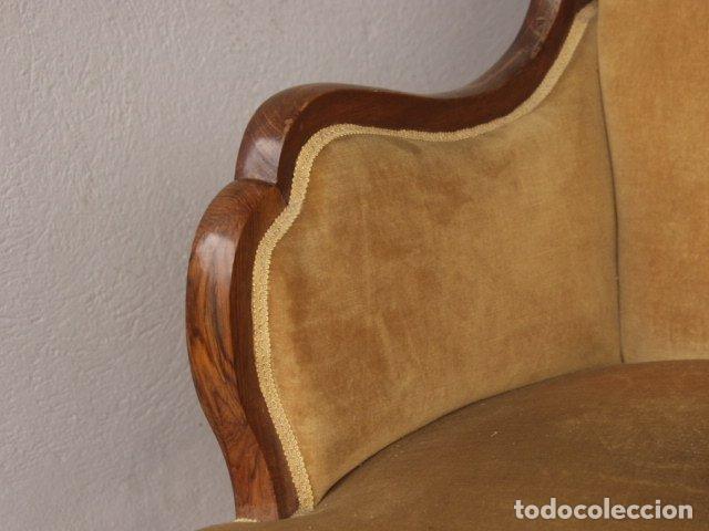 Antig&uuml;edades: Fauteuil 1920 en noyer (s&eacute;rie de 4) - Foto 5
