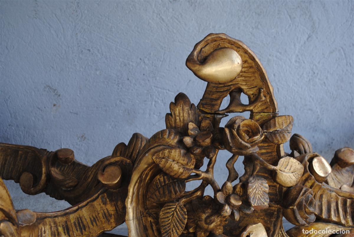 Antig&uuml;edades: Console Louis XV en bois dor&eacute; dessus marbre - Foto 3
