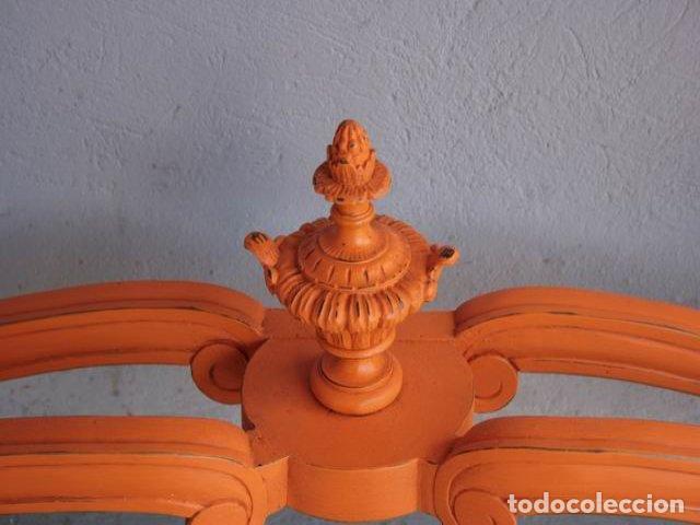Antig&uuml;edades: Console de style Napol&eacute;on III peinte orange - Foto 5
