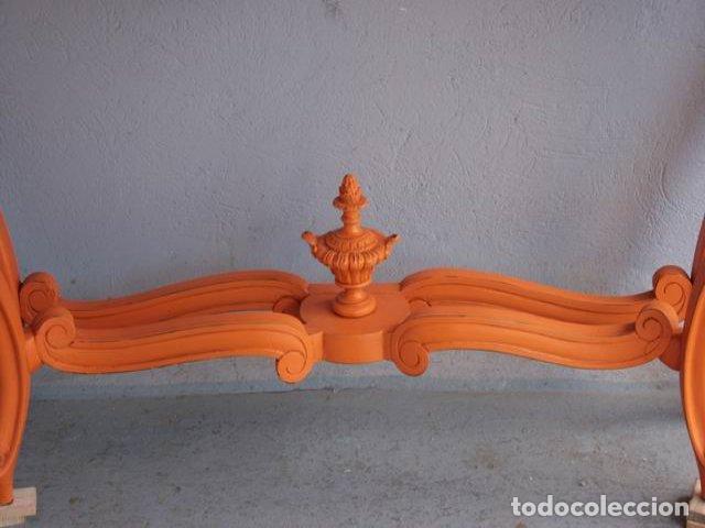 Antig&uuml;edades: Console de style Napol&eacute;on III peinte orange - Foto 7