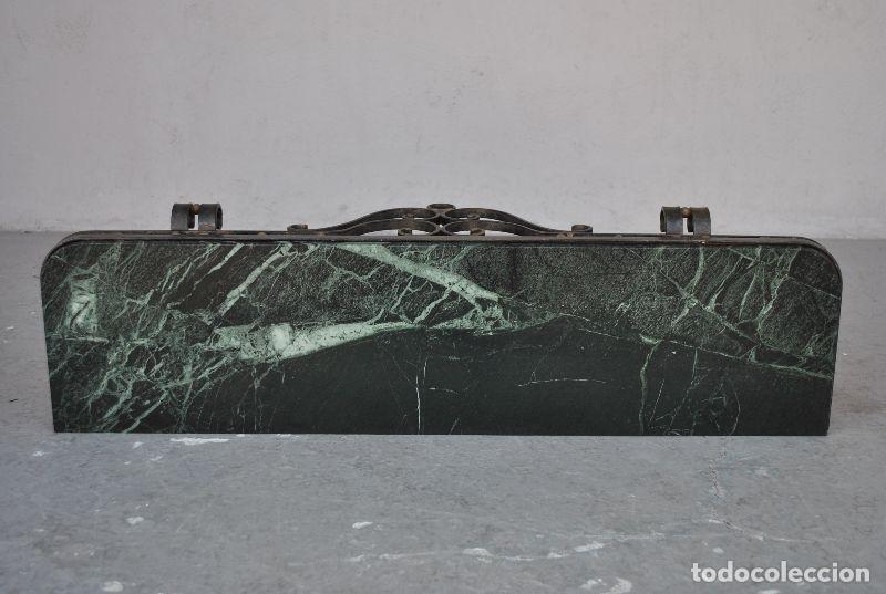 Antig&uuml;edades: Console fer forg&eacute; 1930 Art d&eacute;co et marbre - Foto 3