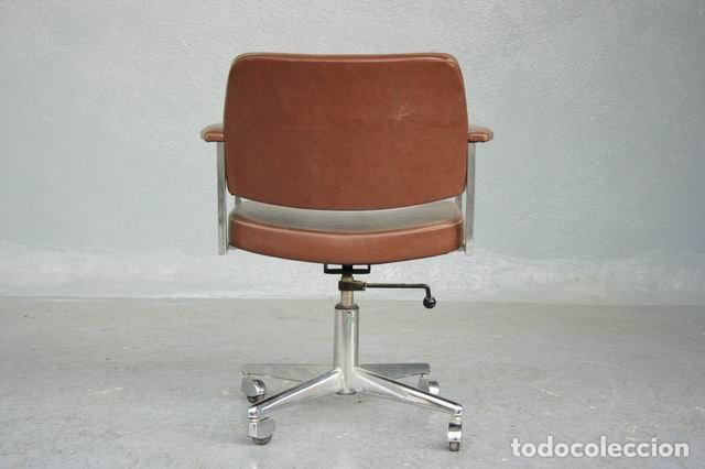 Antig&uuml;edades: Fauteuil de direction en cuir 1960 bon &eacute;tat - Foto 4
