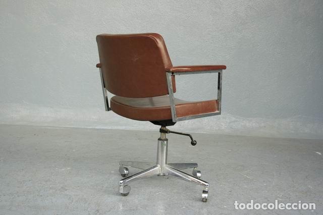 Antig&uuml;edades: Fauteuil de direction en cuir 1960 bon &eacute;tat - Foto 5