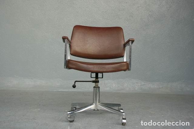 Antig&uuml;edades: Fauteuil de direction en cuir 1960 bon &eacute;tat - Foto 6