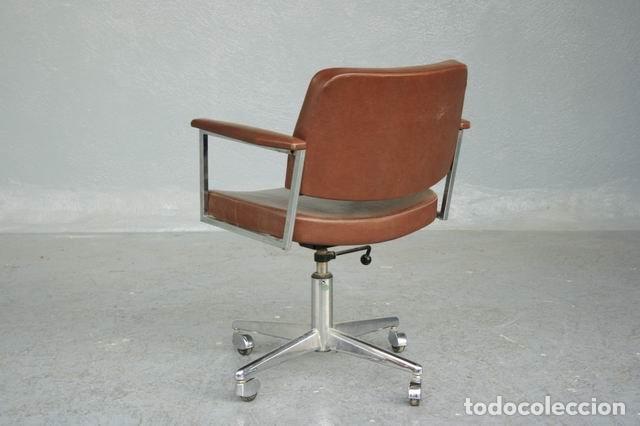 Antig&uuml;edades: Fauteuil de direction en cuir 1960 bon &eacute;tat - Foto 9